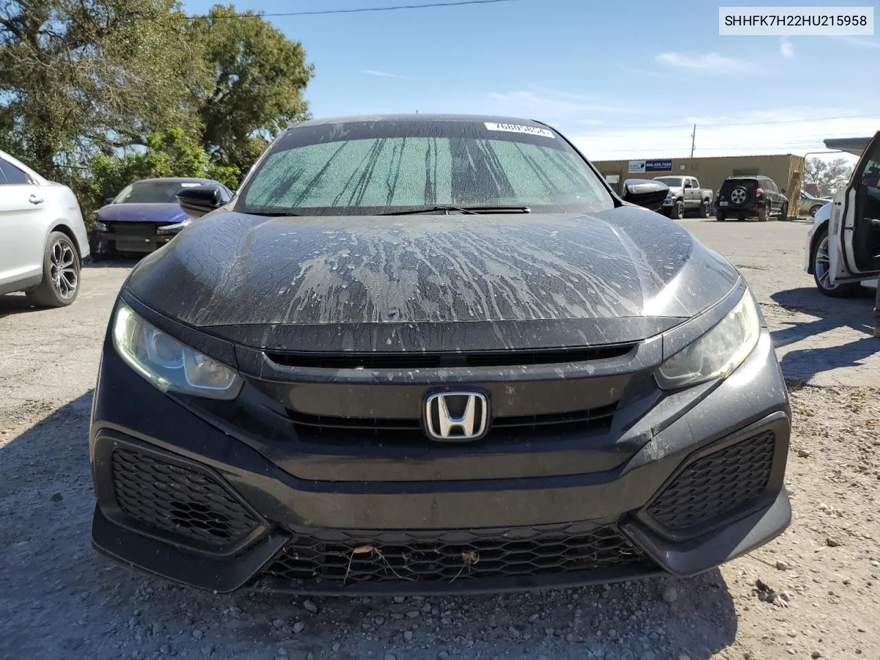 2017 Honda Civic Lx VIN: SHHFK7H22HU215958 Lot: 76805854