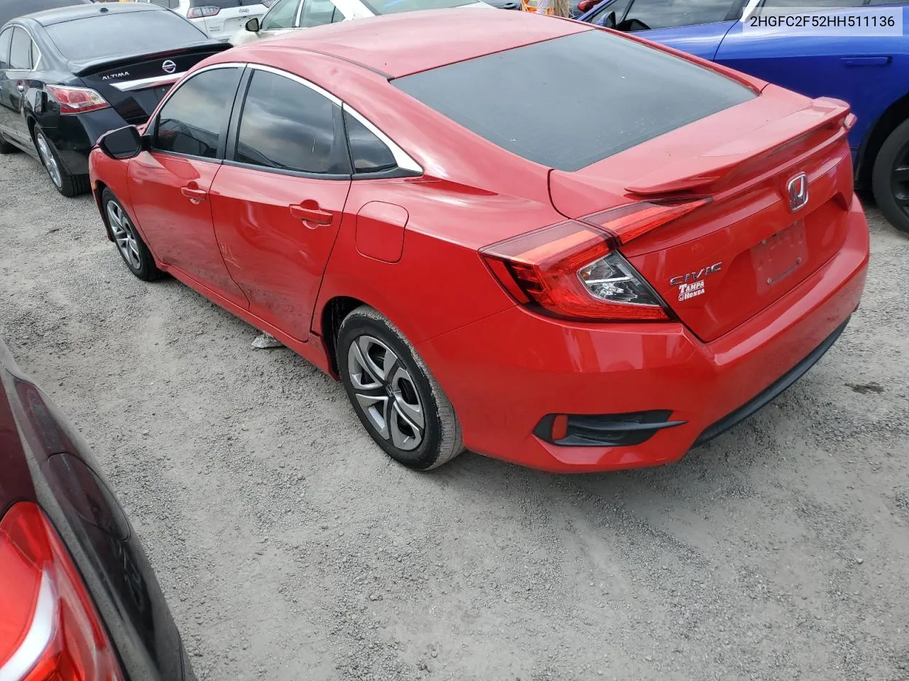 2017 Honda Civic Lx VIN: 2HGFC2F52HH511136 Lot: 76839954