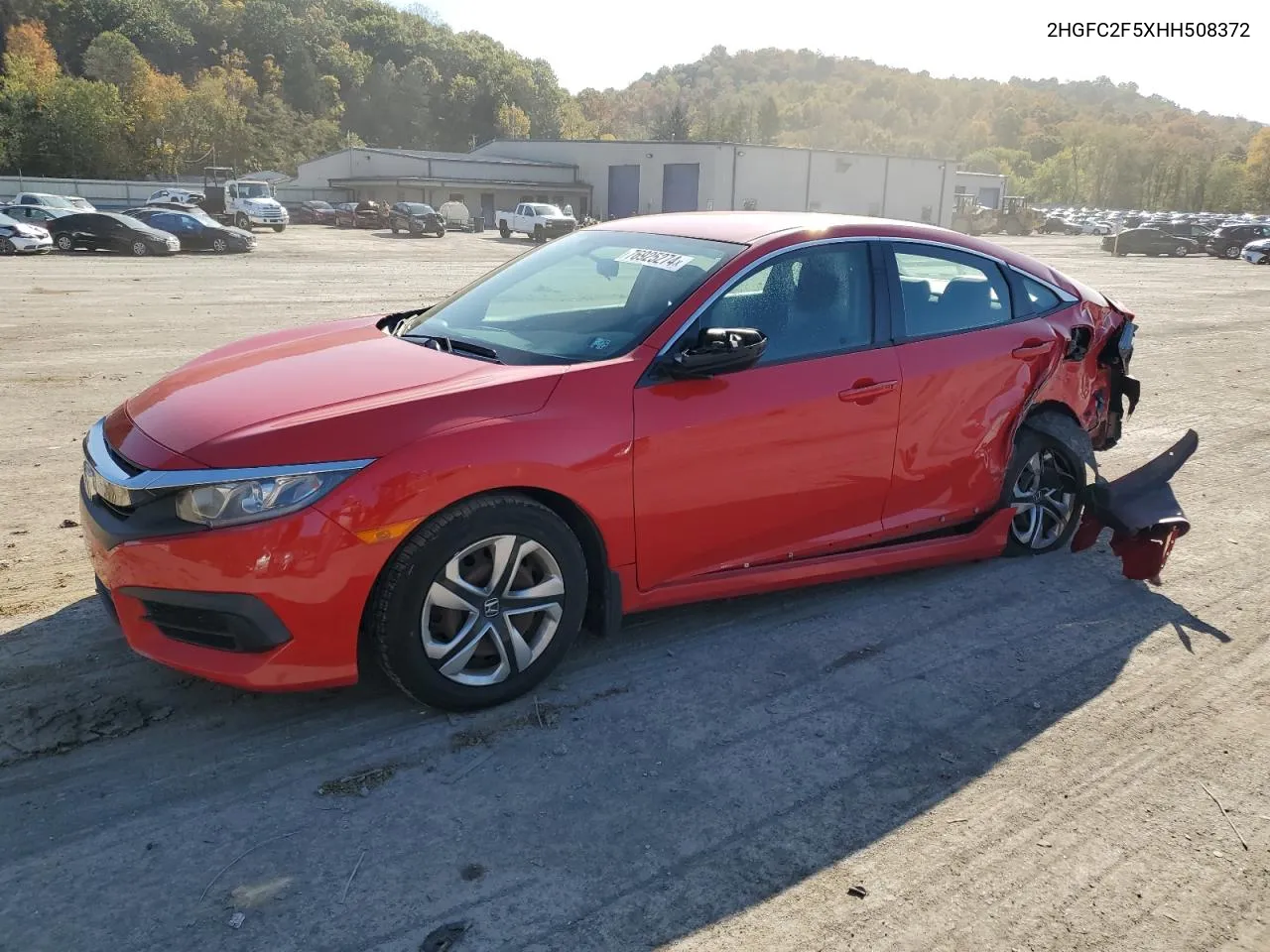 2017 Honda Civic Lx VIN: 2HGFC2F5XHH508372 Lot: 76925274