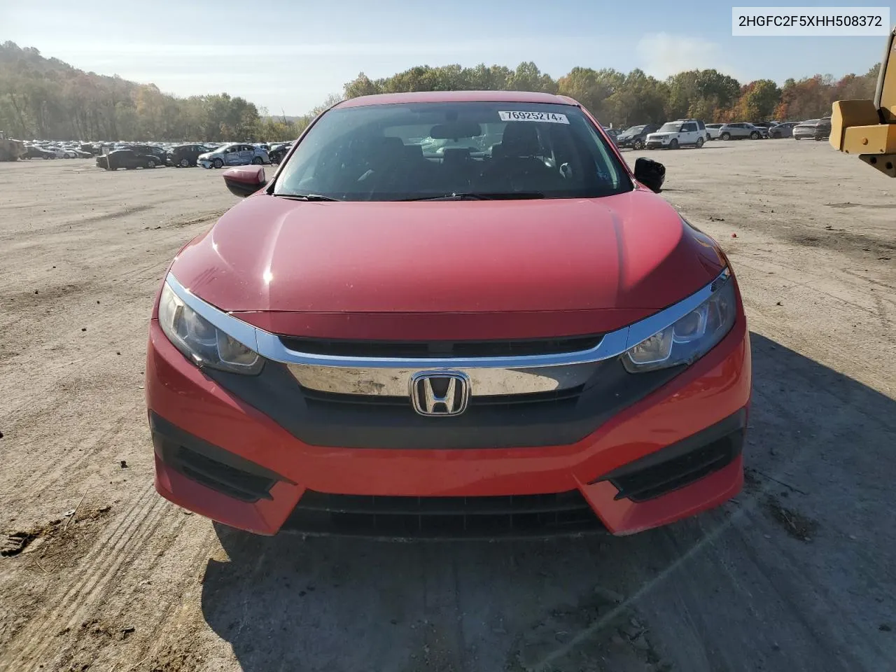 2017 Honda Civic Lx VIN: 2HGFC2F5XHH508372 Lot: 76925274