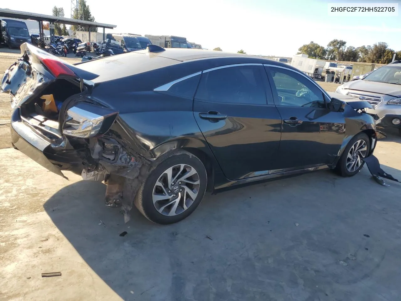 2HGFC2F72HH522705 2017 Honda Civic Ex