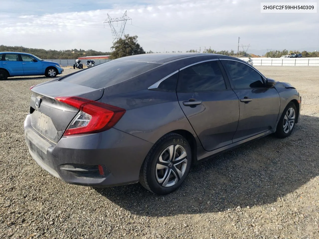 2017 Honda Civic Lx VIN: 2HGFC2F59HH540309 Lot: 77035134