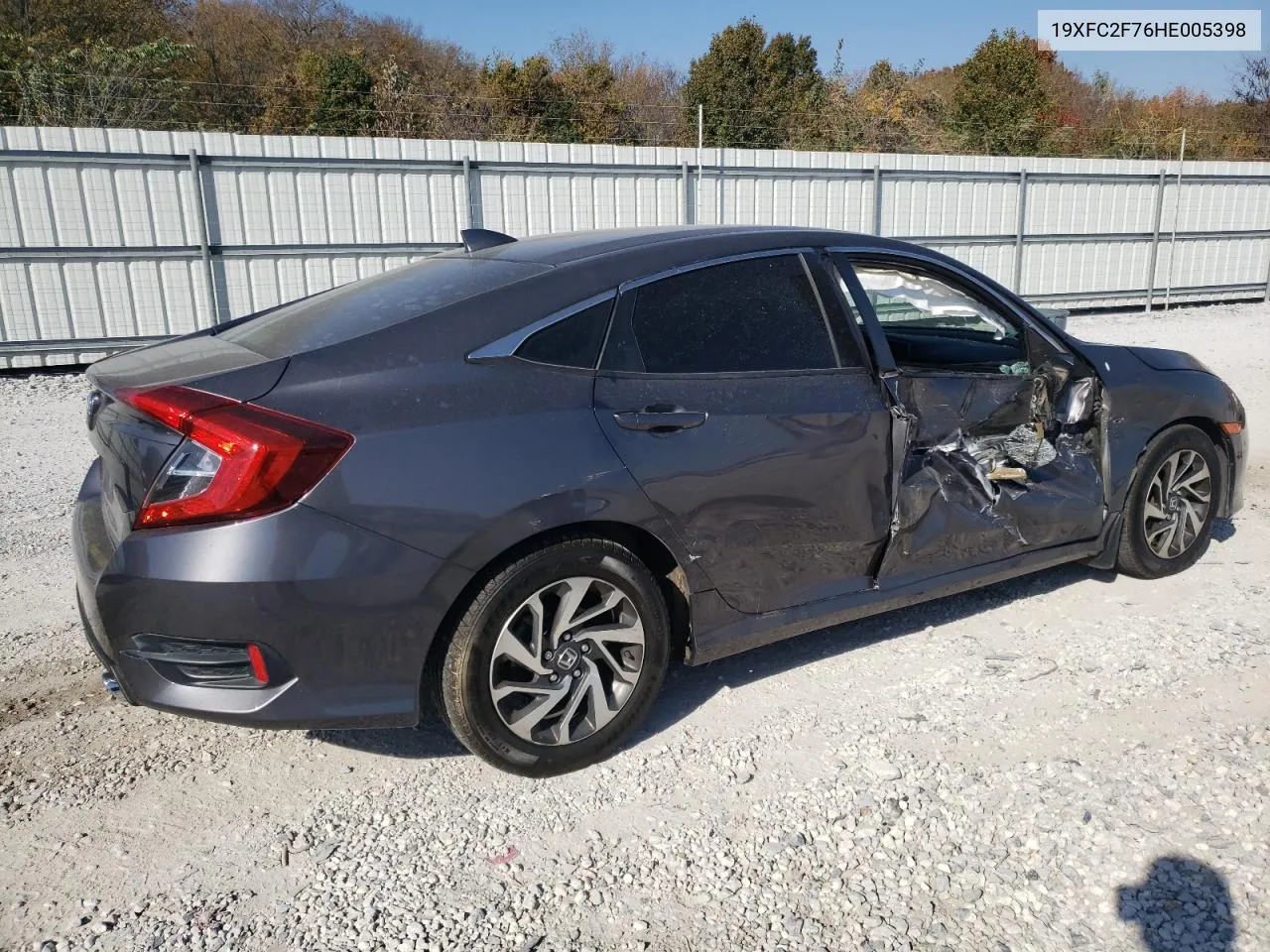 2017 Honda Civic Ex VIN: 19XFC2F76HE005398 Lot: 77231344