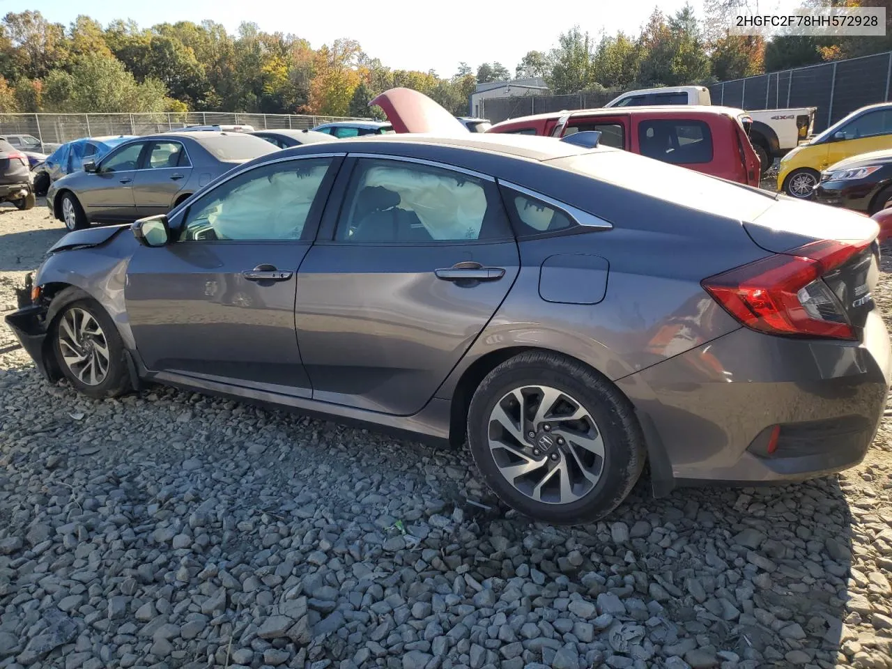 2017 Honda Civic Ex VIN: 2HGFC2F78HH572928 Lot: 77275854