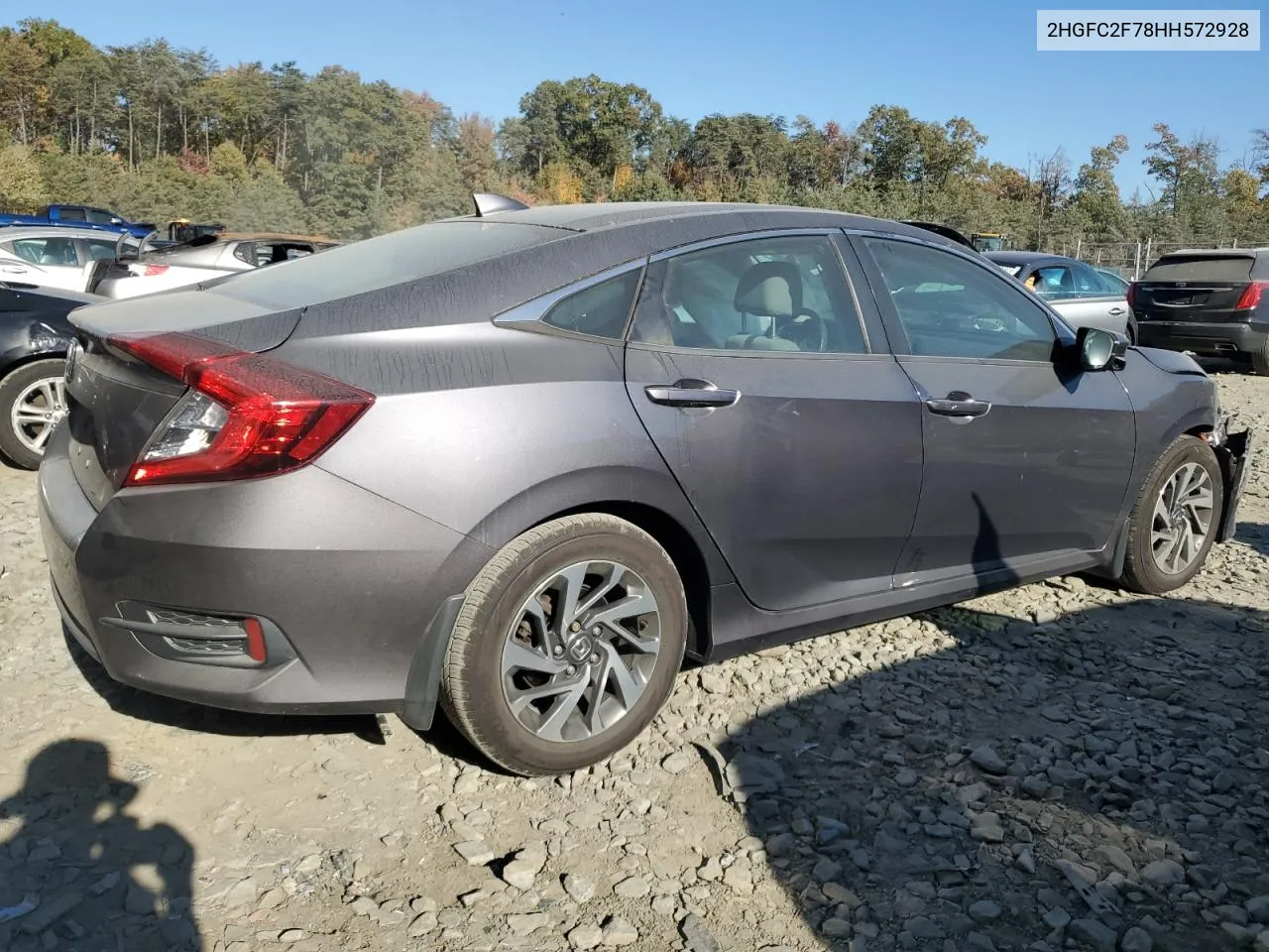 2017 Honda Civic Ex VIN: 2HGFC2F78HH572928 Lot: 77275854