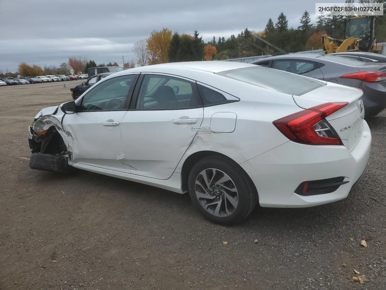 2017 Honda Civic Ex VIN: 2HGFC2F83HH027244 Lot: 77365334