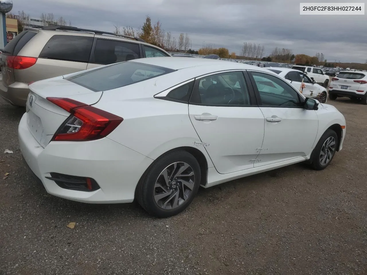 2HGFC2F83HH027244 2017 Honda Civic Ex