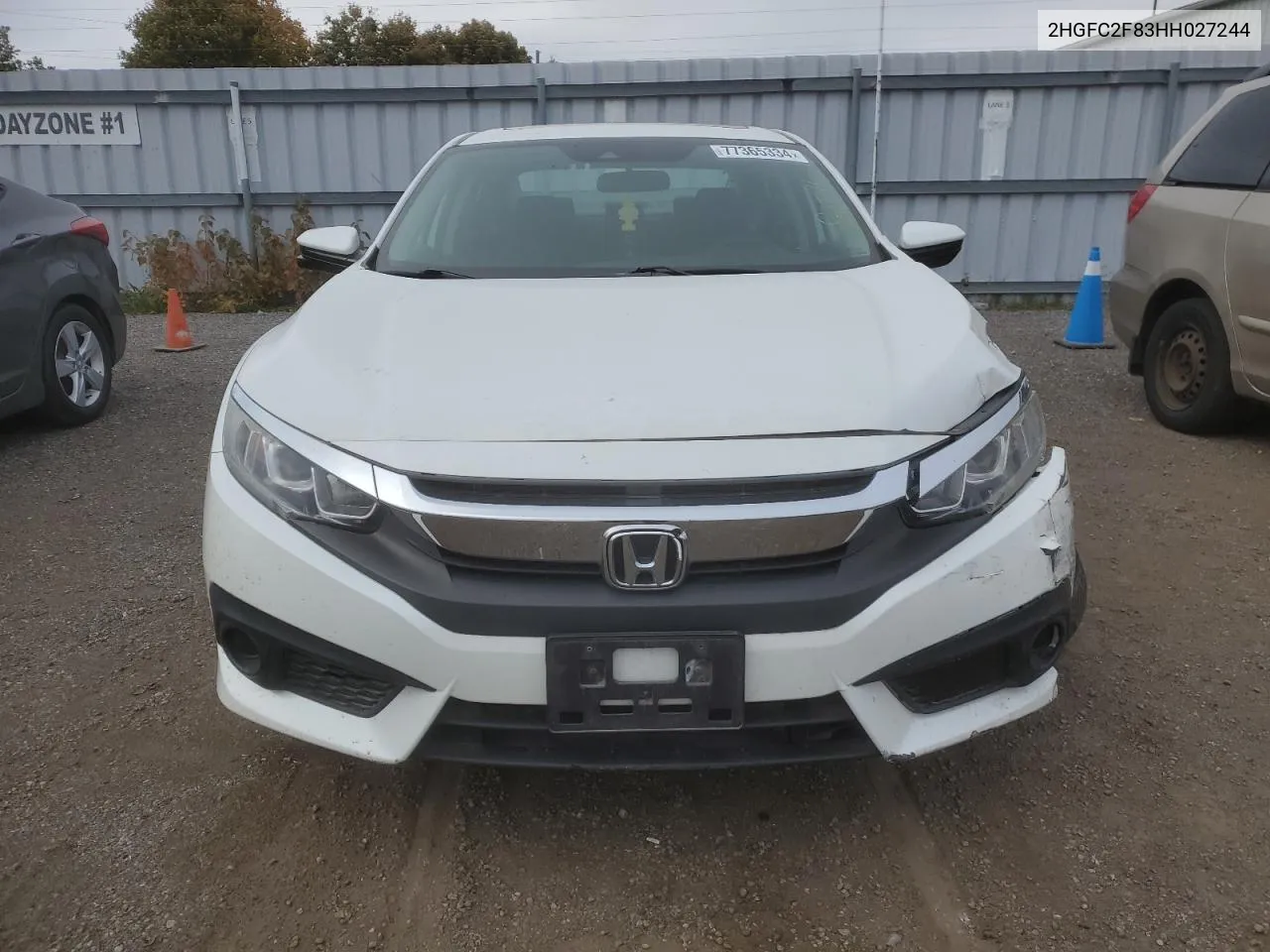 2017 Honda Civic Ex VIN: 2HGFC2F83HH027244 Lot: 77365334