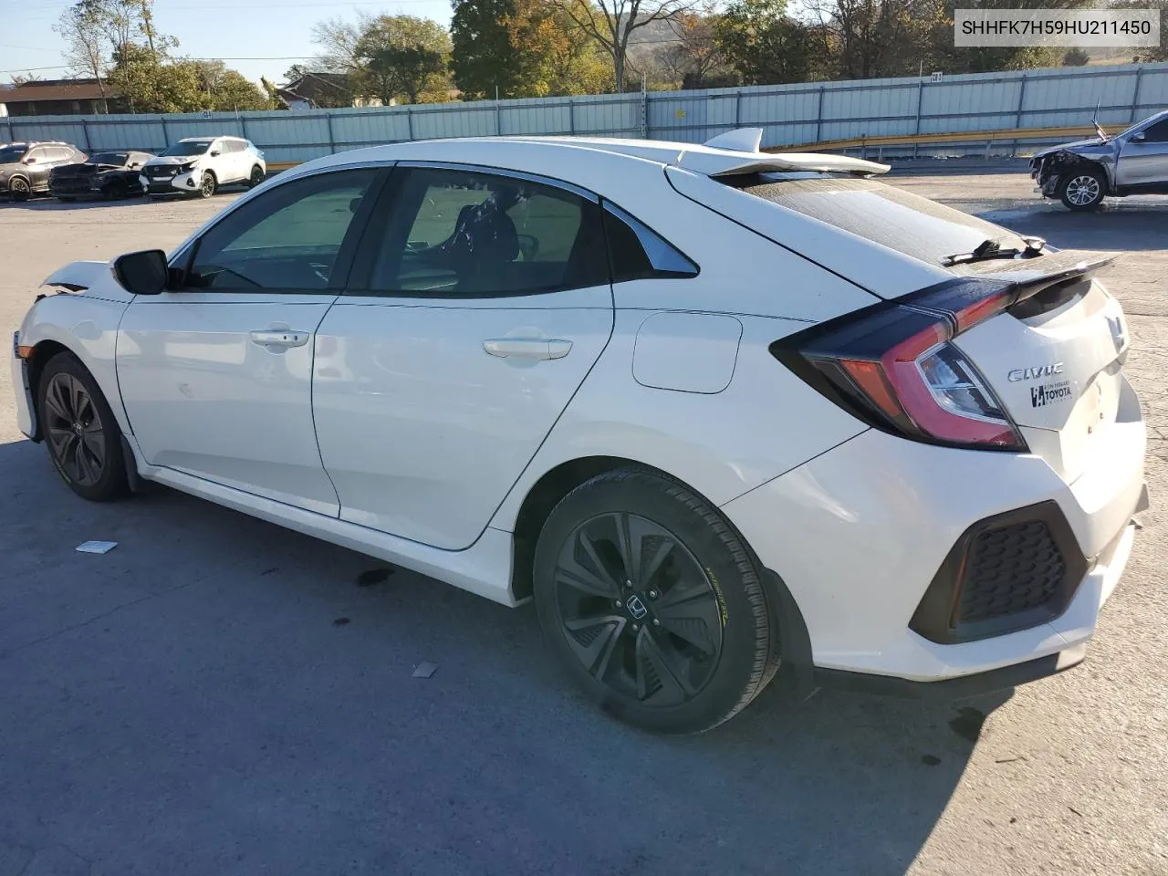 2017 Honda Civic Ex VIN: SHHFK7H59HU211450 Lot: 77386494