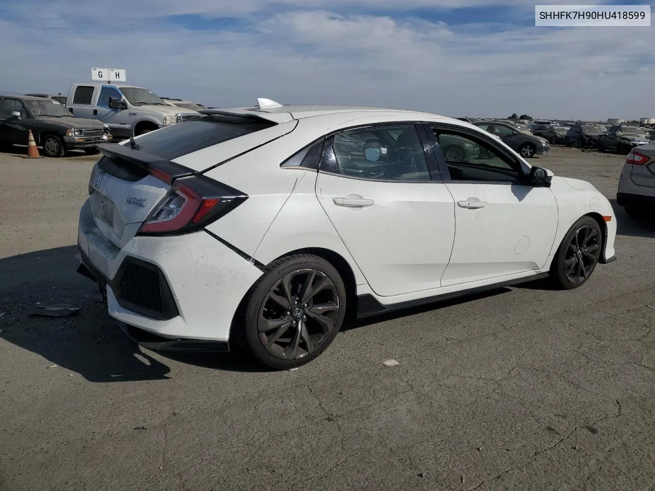 2017 Honda Civic Sport Touring VIN: SHHFK7H90HU418599 Lot: 77388724