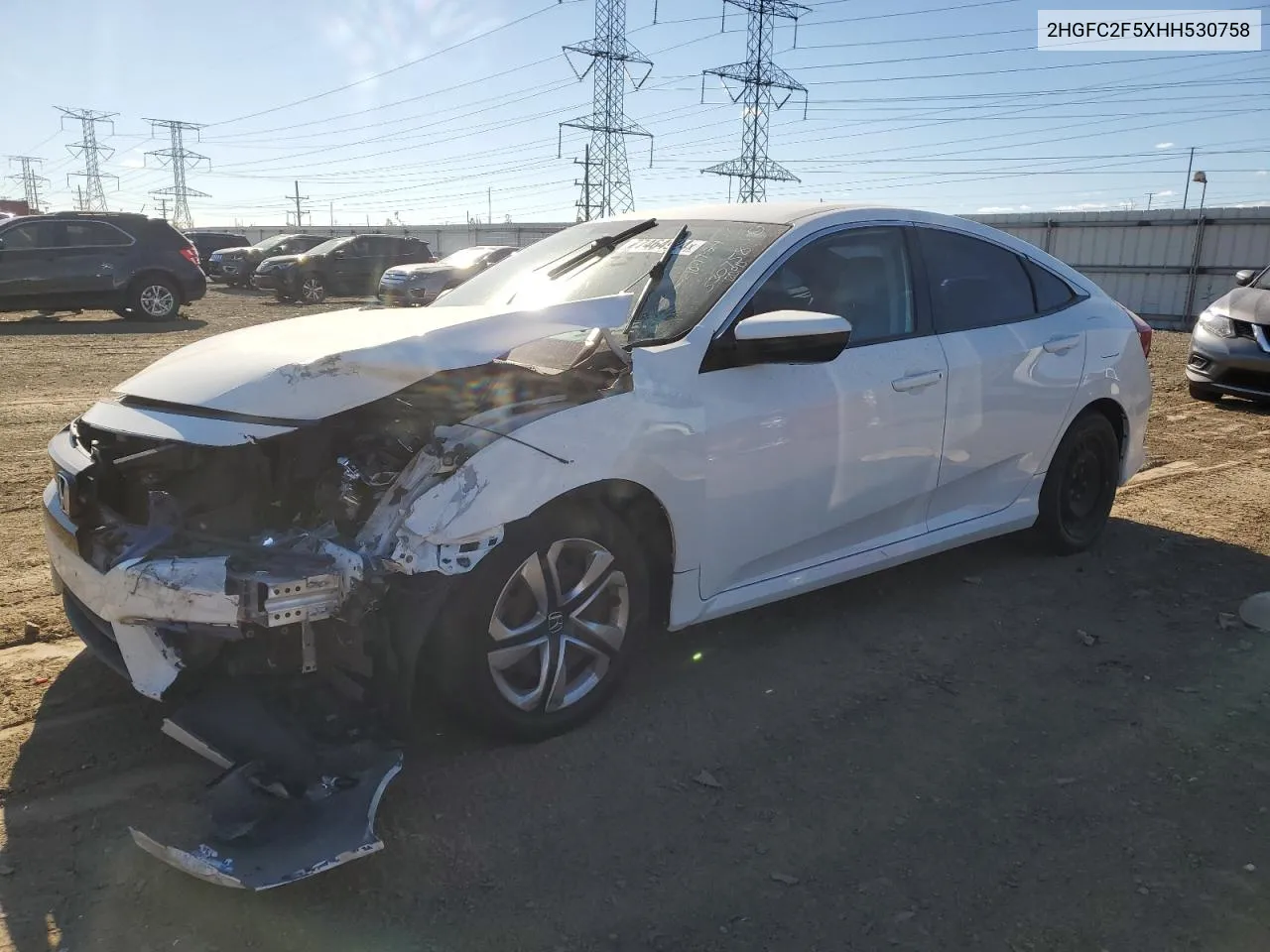 2HGFC2F5XHH530758 2017 Honda Civic Lx