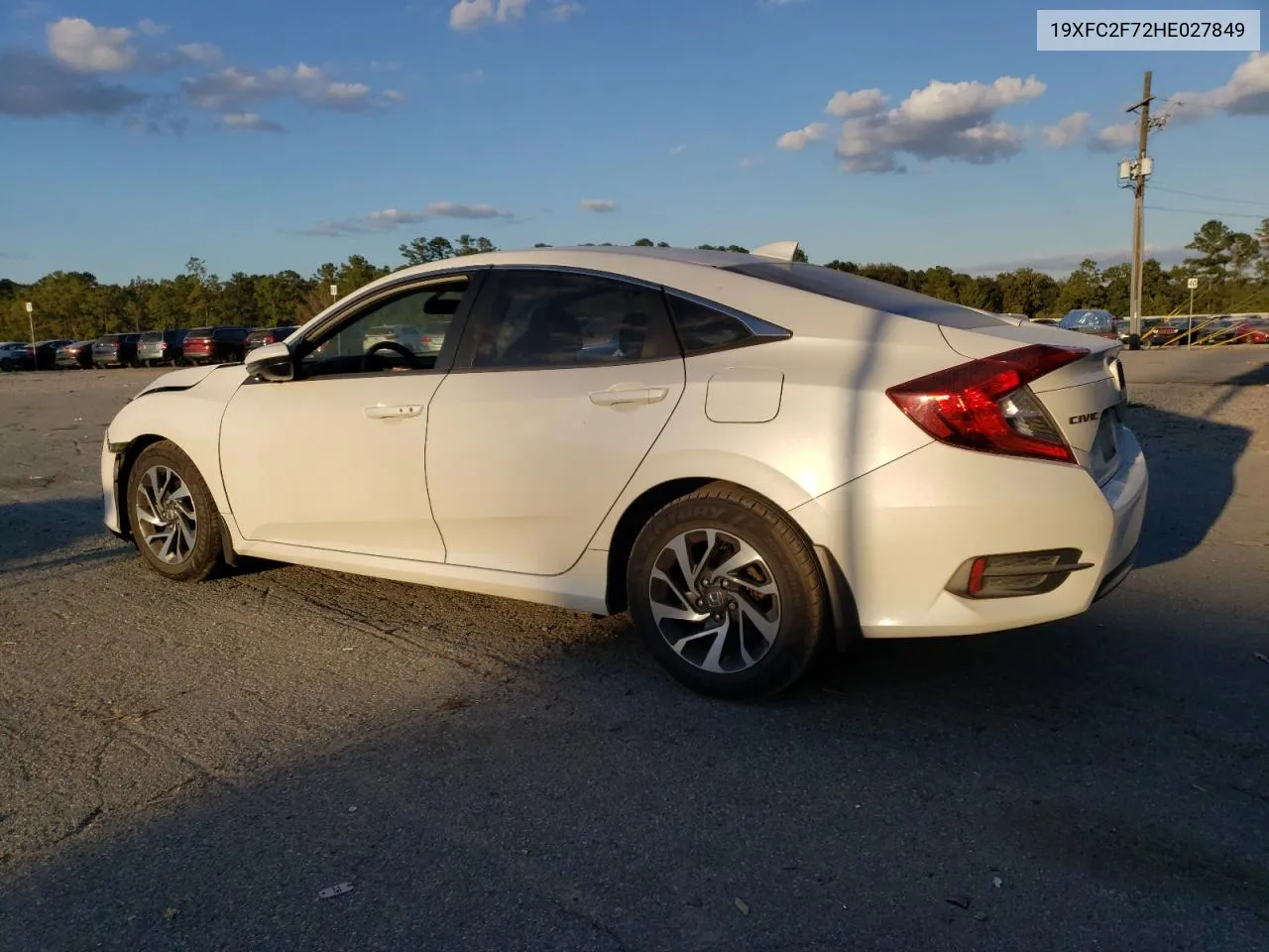 2017 Honda Civic Ex VIN: 19XFC2F72HE027849 Lot: 77611054