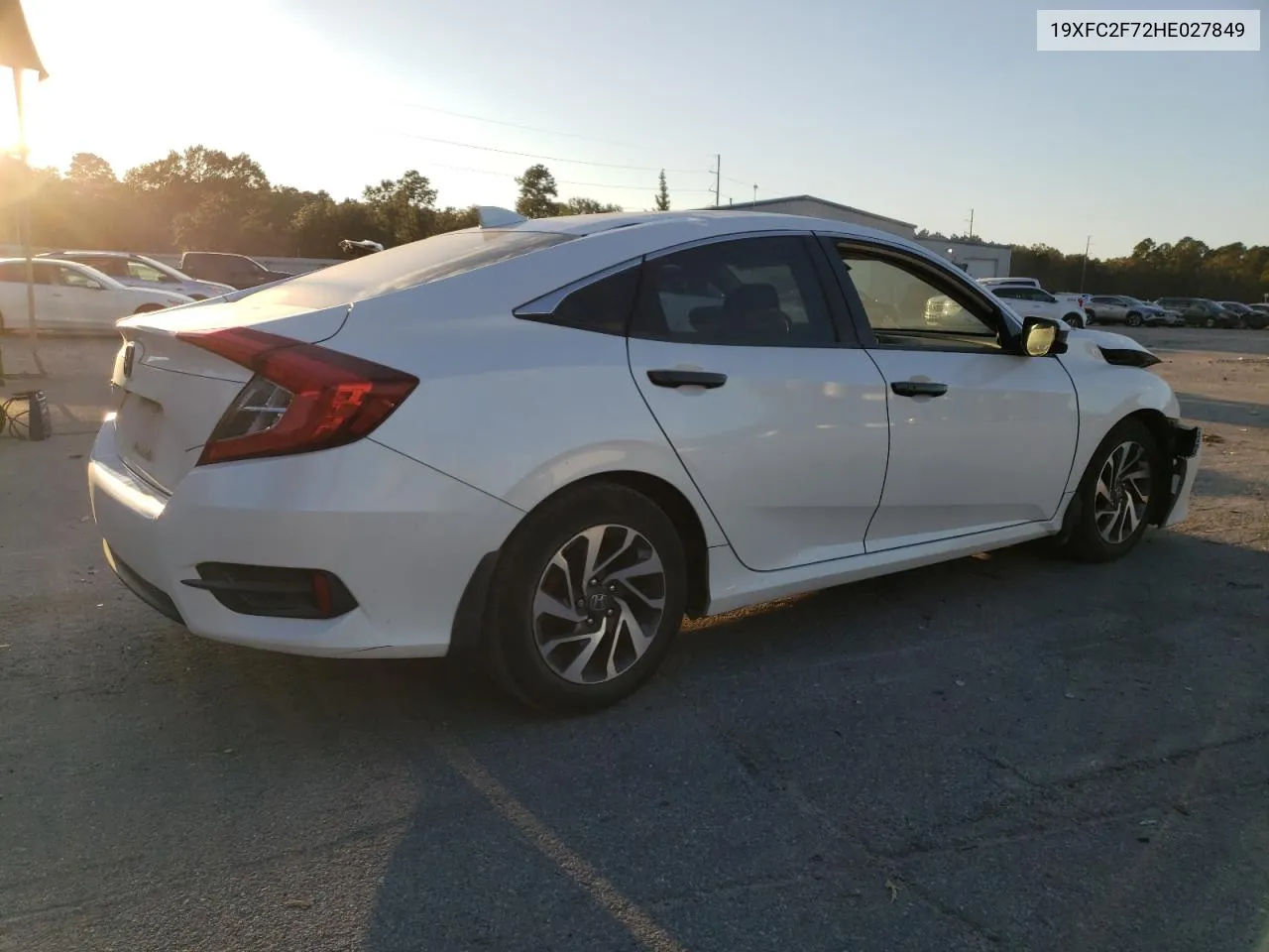 2017 Honda Civic Ex VIN: 19XFC2F72HE027849 Lot: 77611054