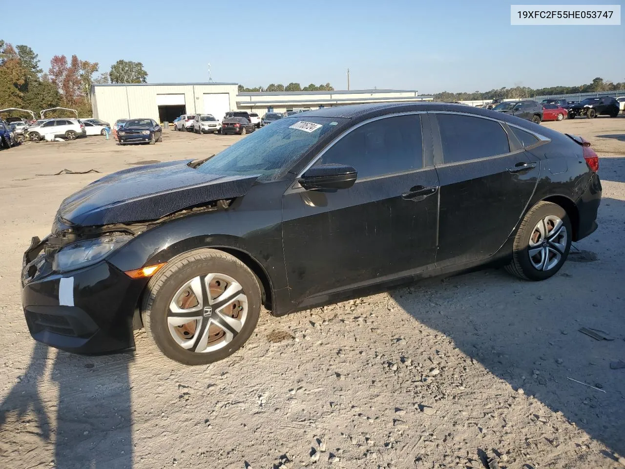 2017 Honda Civic Lx VIN: 19XFC2F55HE053747 Lot: 77705724