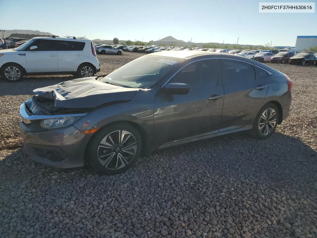 2017 Honda Civic Ex VIN: 2HGFC1F37HH630616 Lot: 77787314