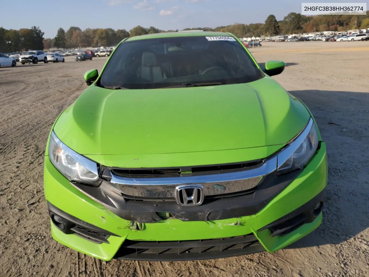 2HGFC3B38HH362774 2017 Honda Civic Ex