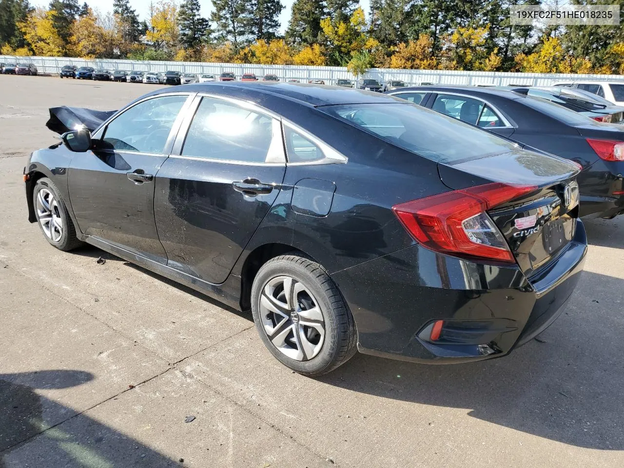 2017 Honda Civic Lx VIN: 19XFC2F51HE018235 Lot: 77814514