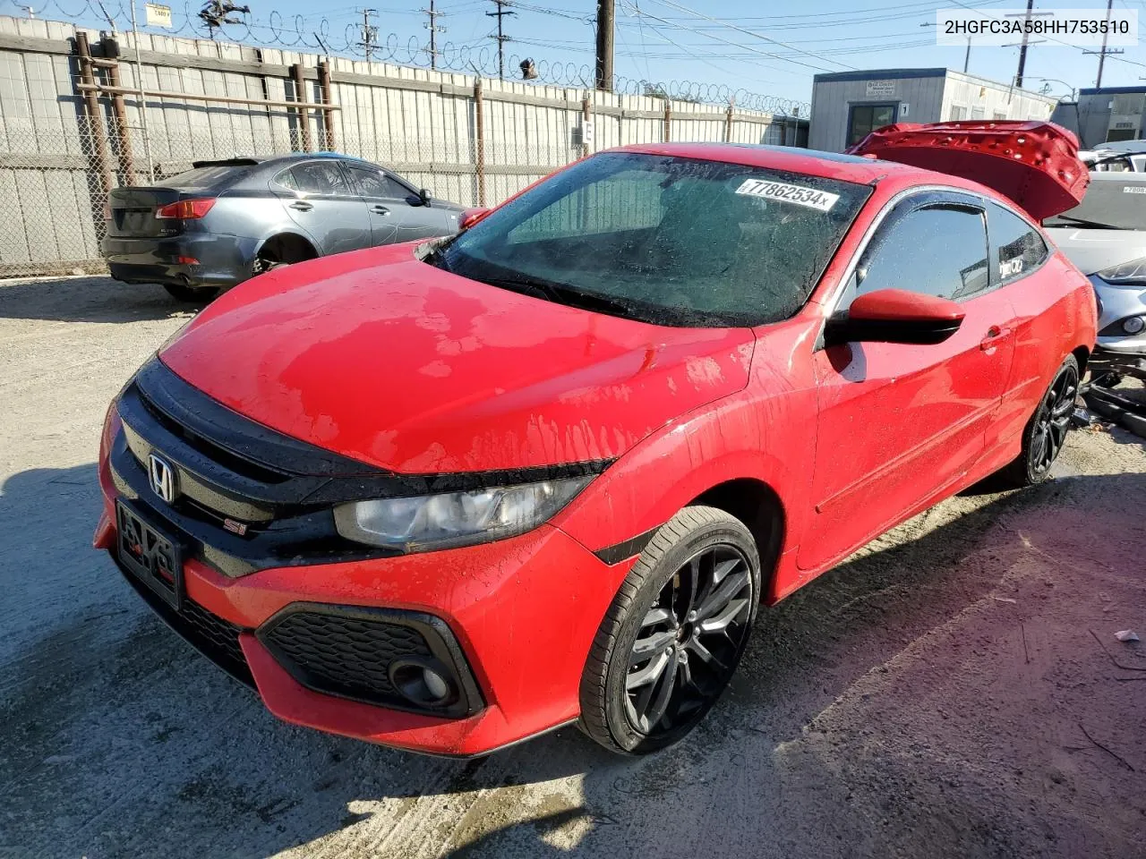 2HGFC3A58HH753510 2017 Honda Civic Si