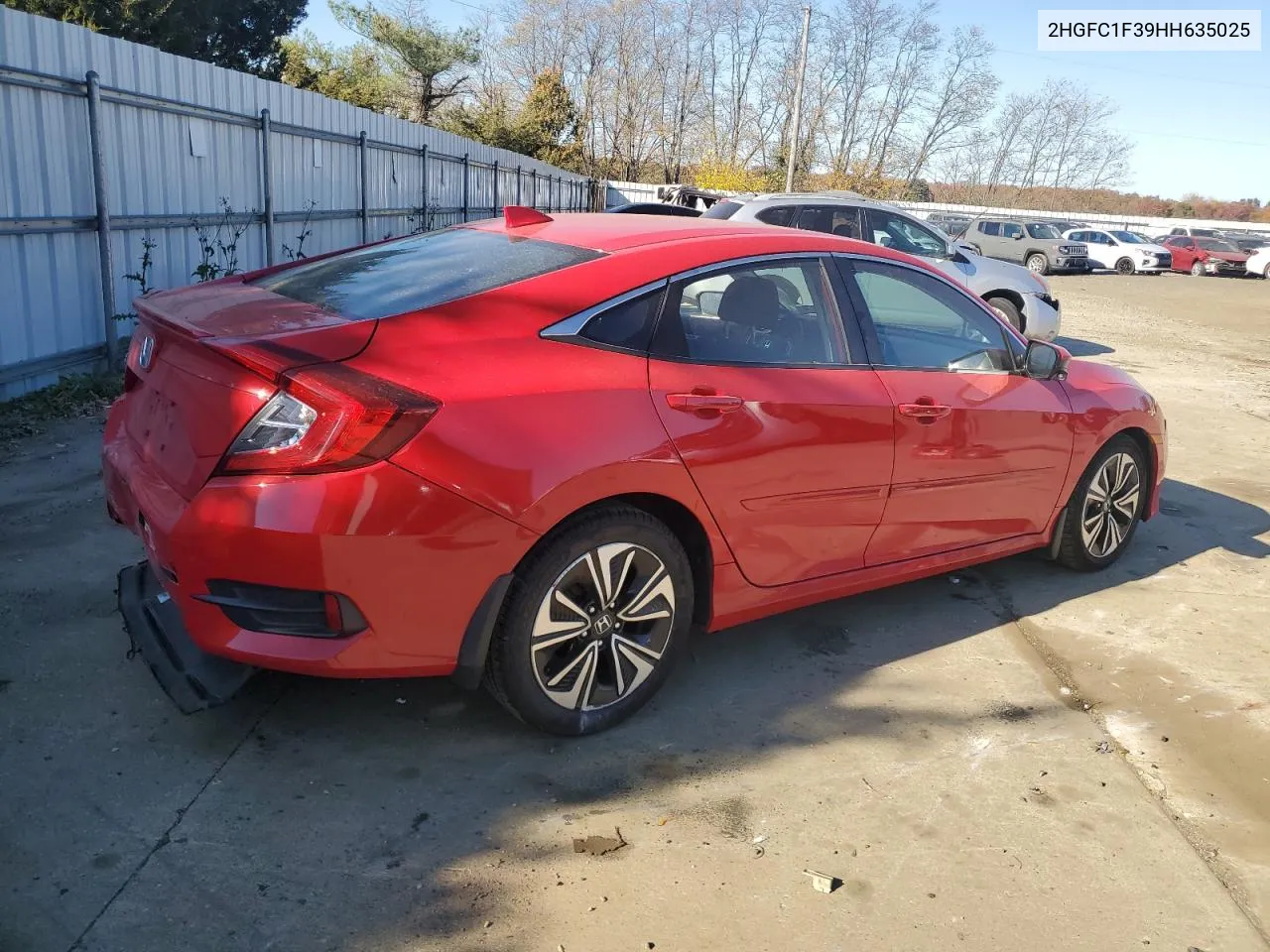 2017 Honda Civic Ex VIN: 2HGFC1F39HH635025 Lot: 77903924