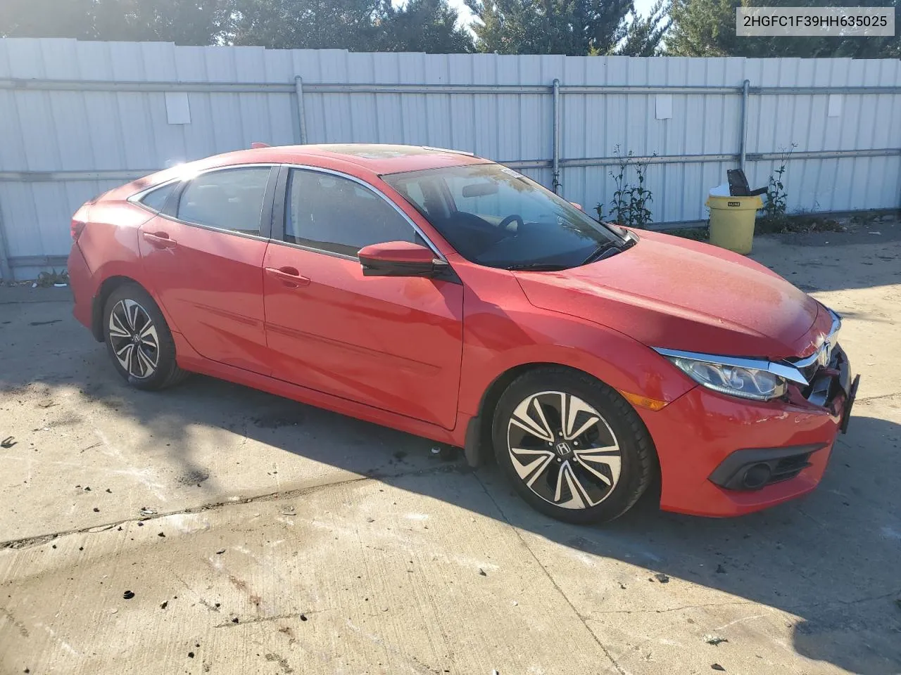 2017 Honda Civic Ex VIN: 2HGFC1F39HH635025 Lot: 77903924