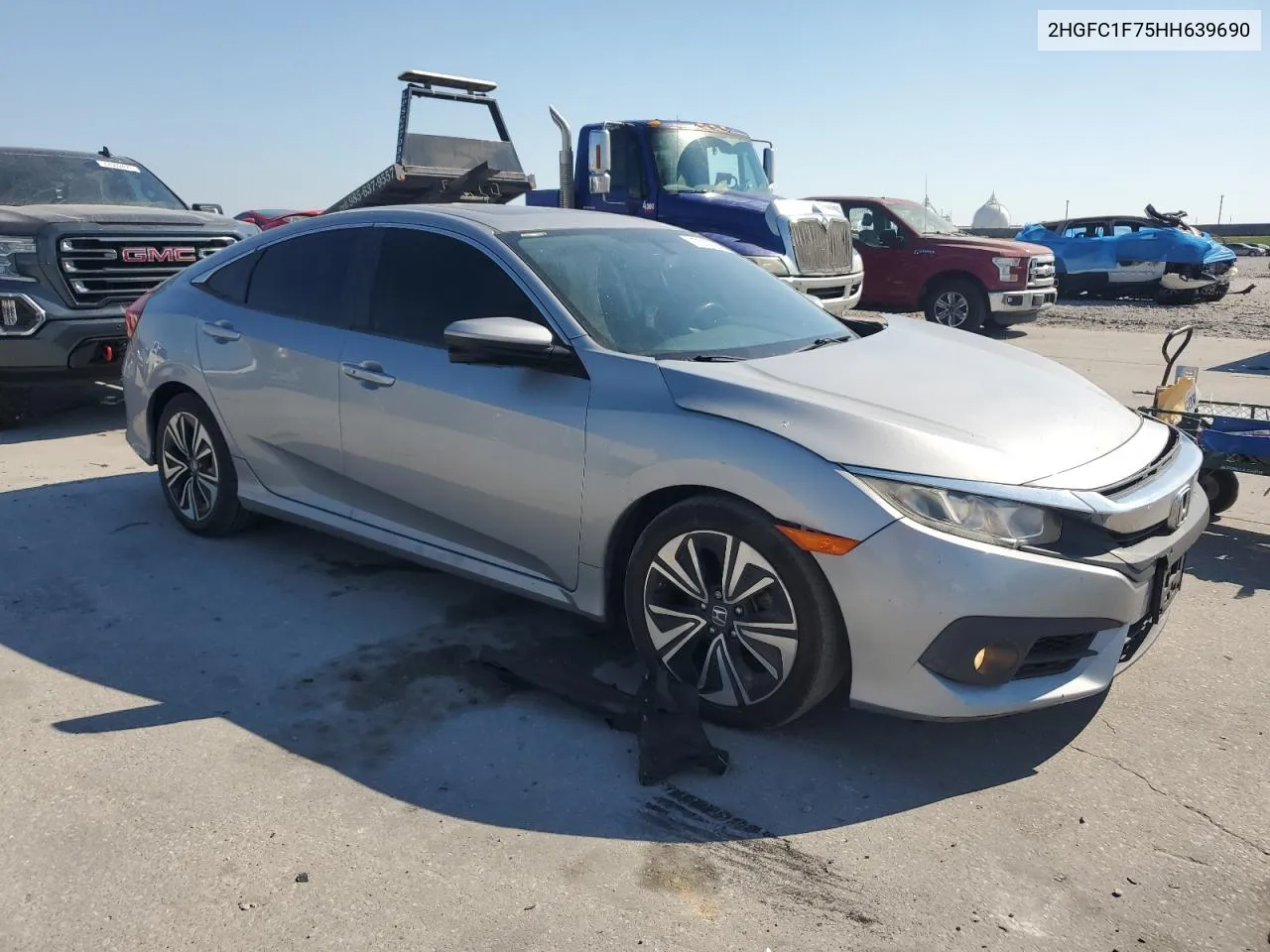 2017 Honda Civic Exl VIN: 2HGFC1F75HH639690 Lot: 77912384