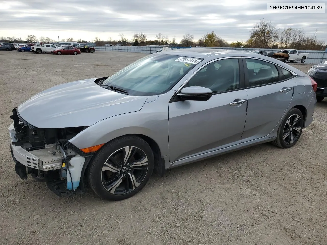 2017 Honda Civic Touring VIN: 2HGFC1F94HH104139 Lot: 78017414