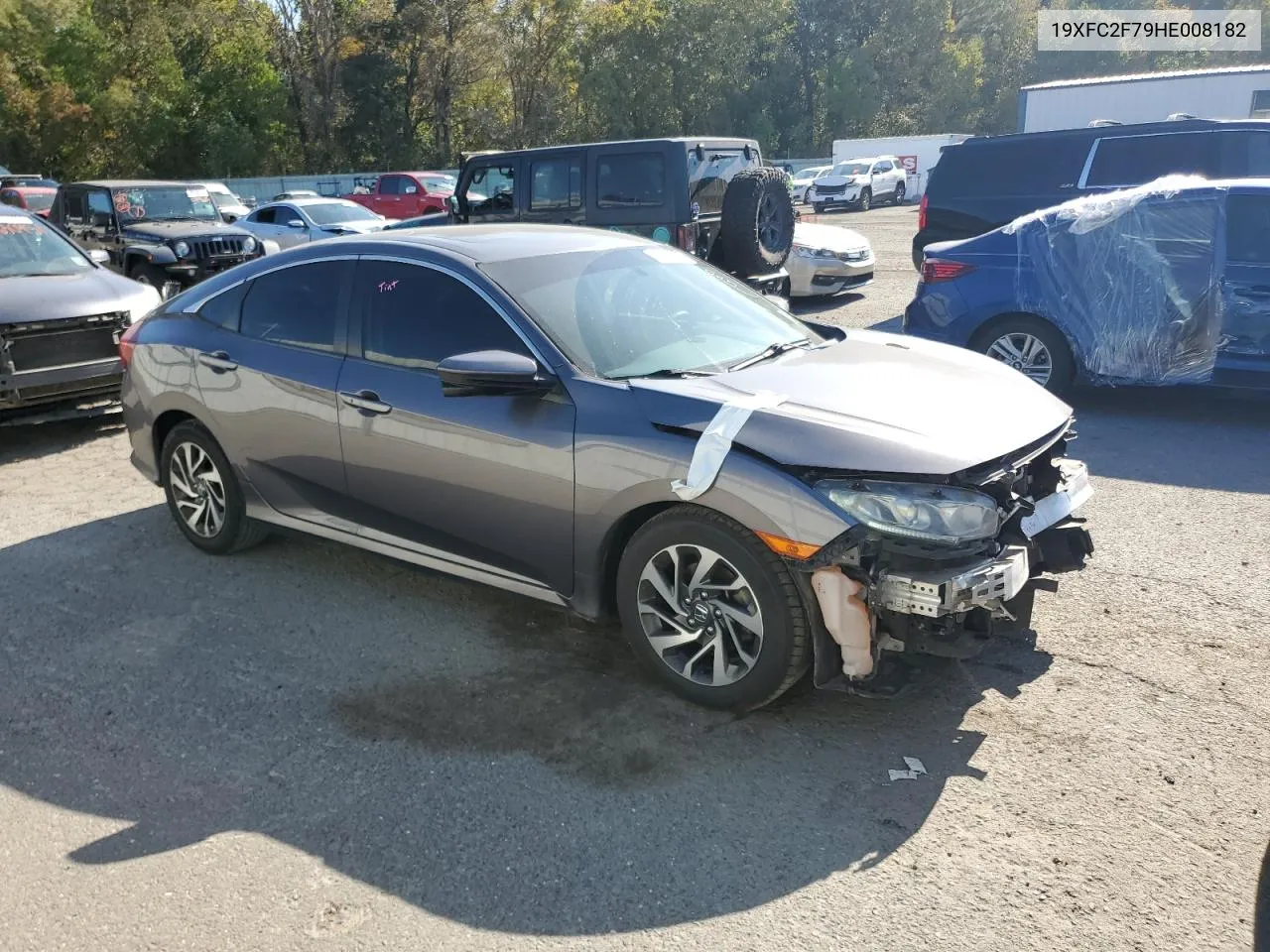 2017 Honda Civic Ex VIN: 19XFC2F79HE008182 Lot: 78043824