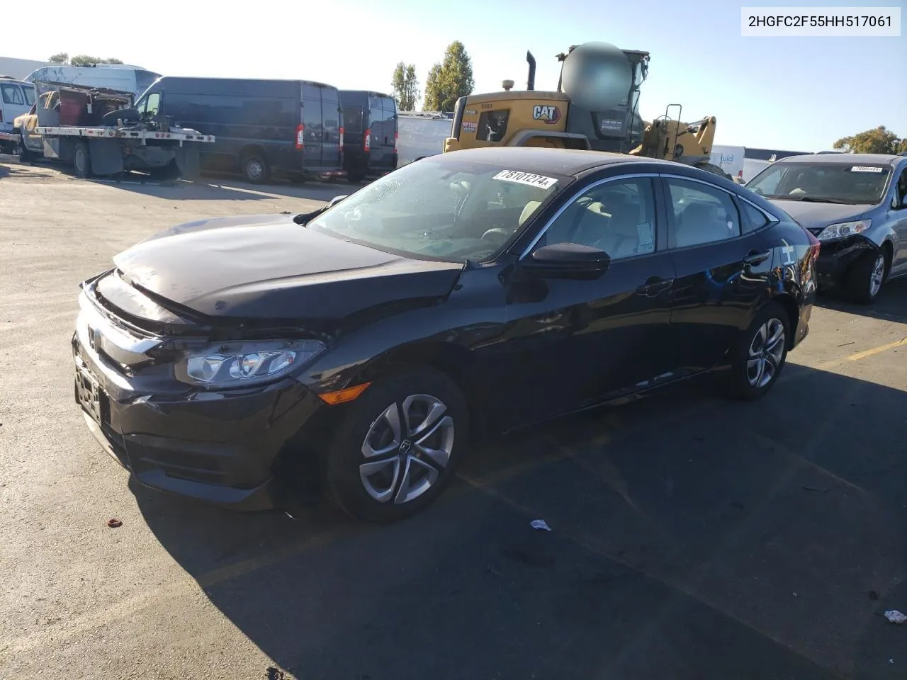 2017 Honda Civic Lx VIN: 2HGFC2F55HH517061 Lot: 78101274