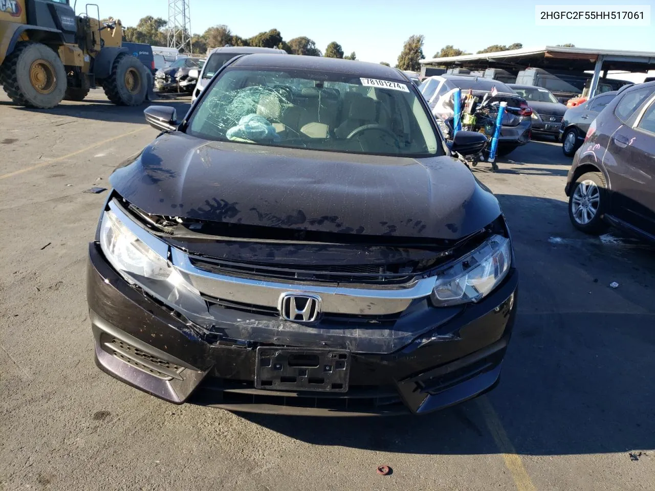 2017 Honda Civic Lx VIN: 2HGFC2F55HH517061 Lot: 78101274