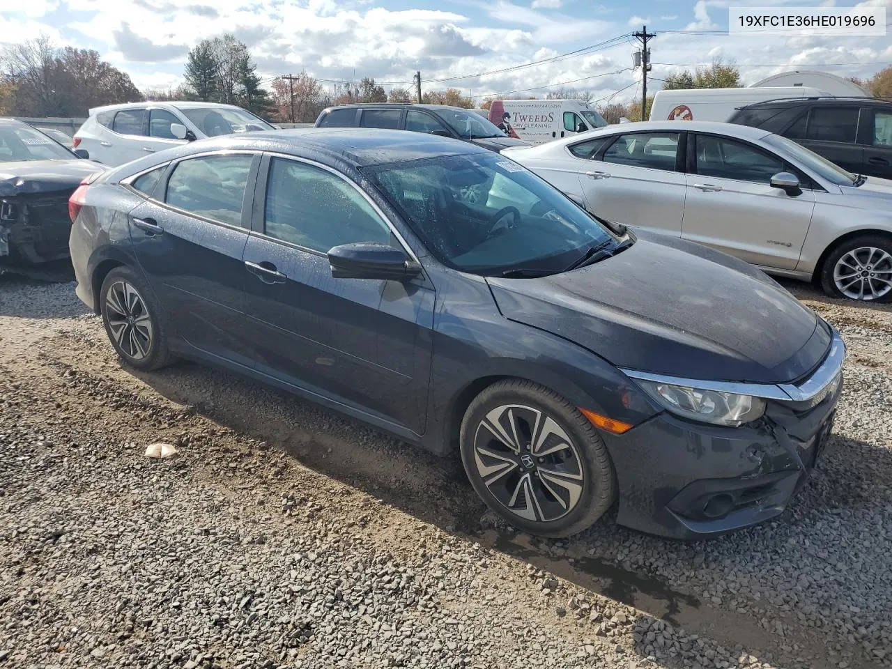 2017 Honda Civic Ex VIN: 19XFC1E36HE019696 Lot: 78123564