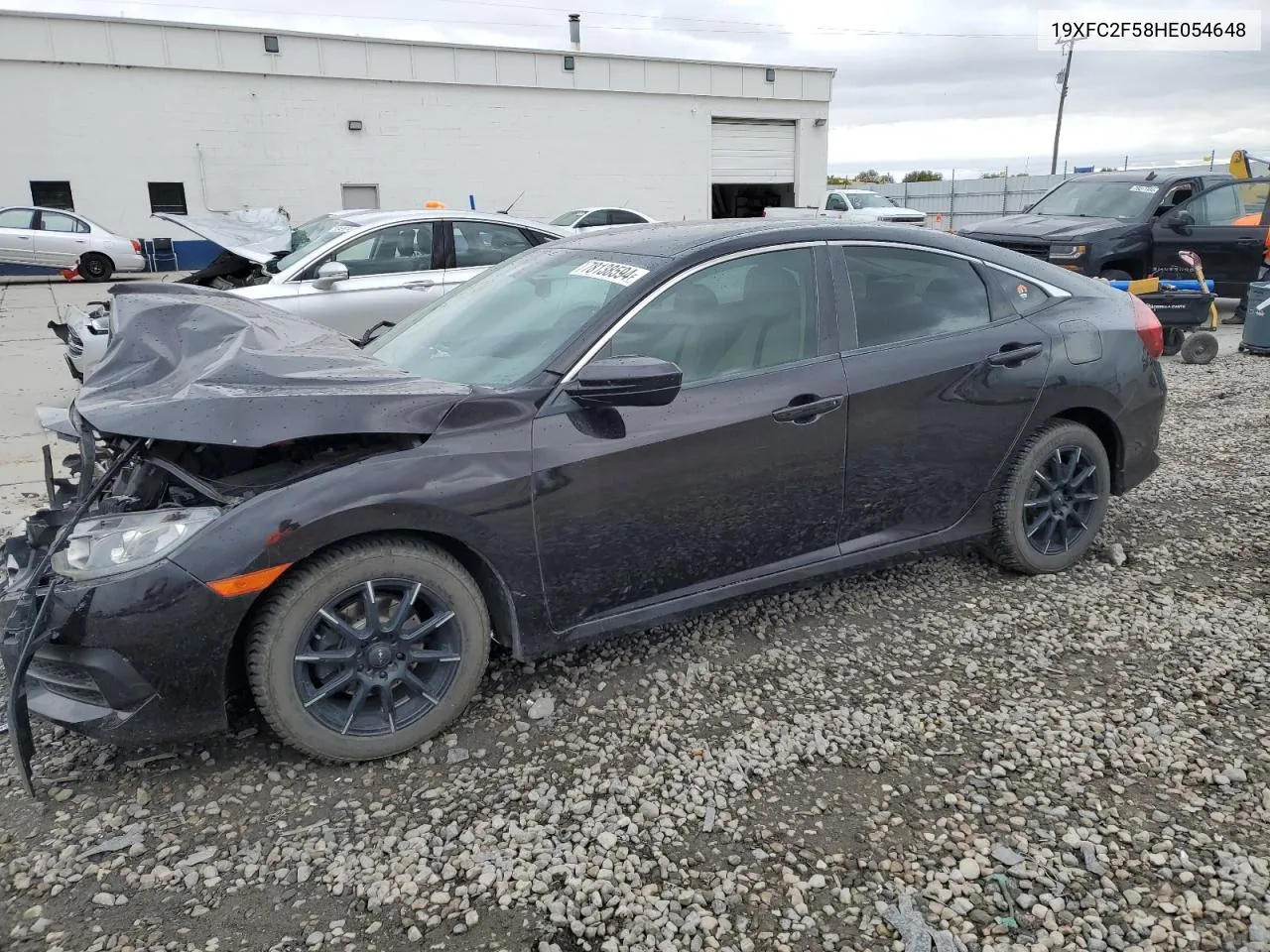 2017 Honda Civic Lx VIN: 19XFC2F58HE054648 Lot: 78138594