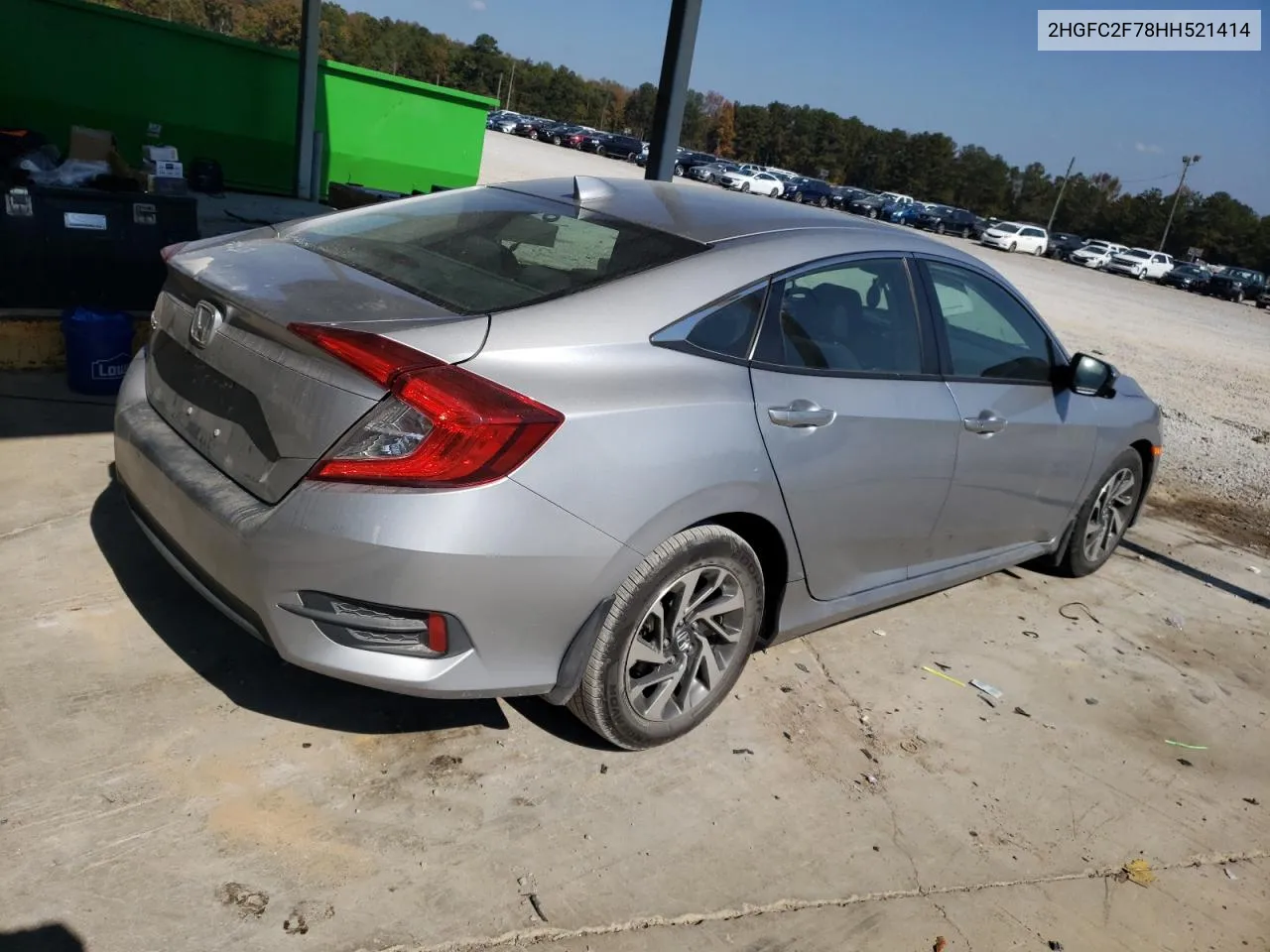 2017 Honda Civic Ex VIN: 2HGFC2F78HH521414 Lot: 78166424