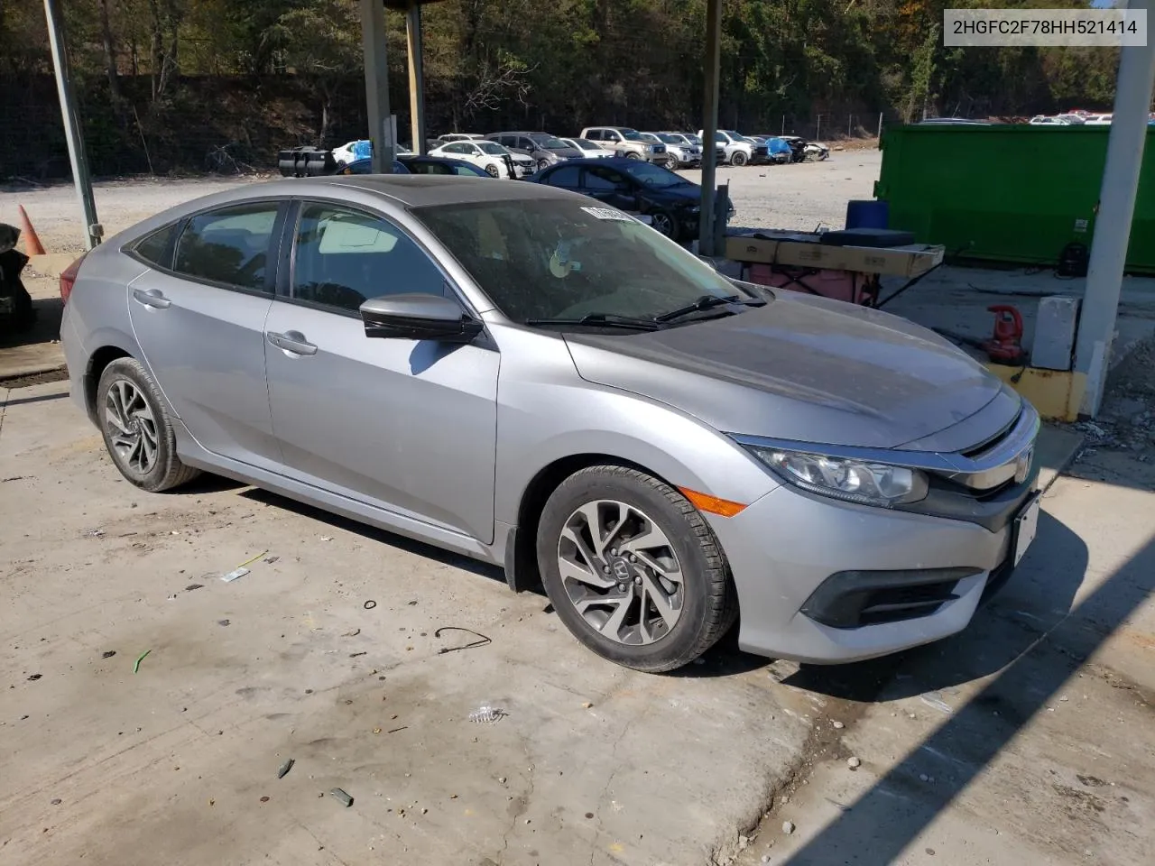 2017 Honda Civic Ex VIN: 2HGFC2F78HH521414 Lot: 78166424