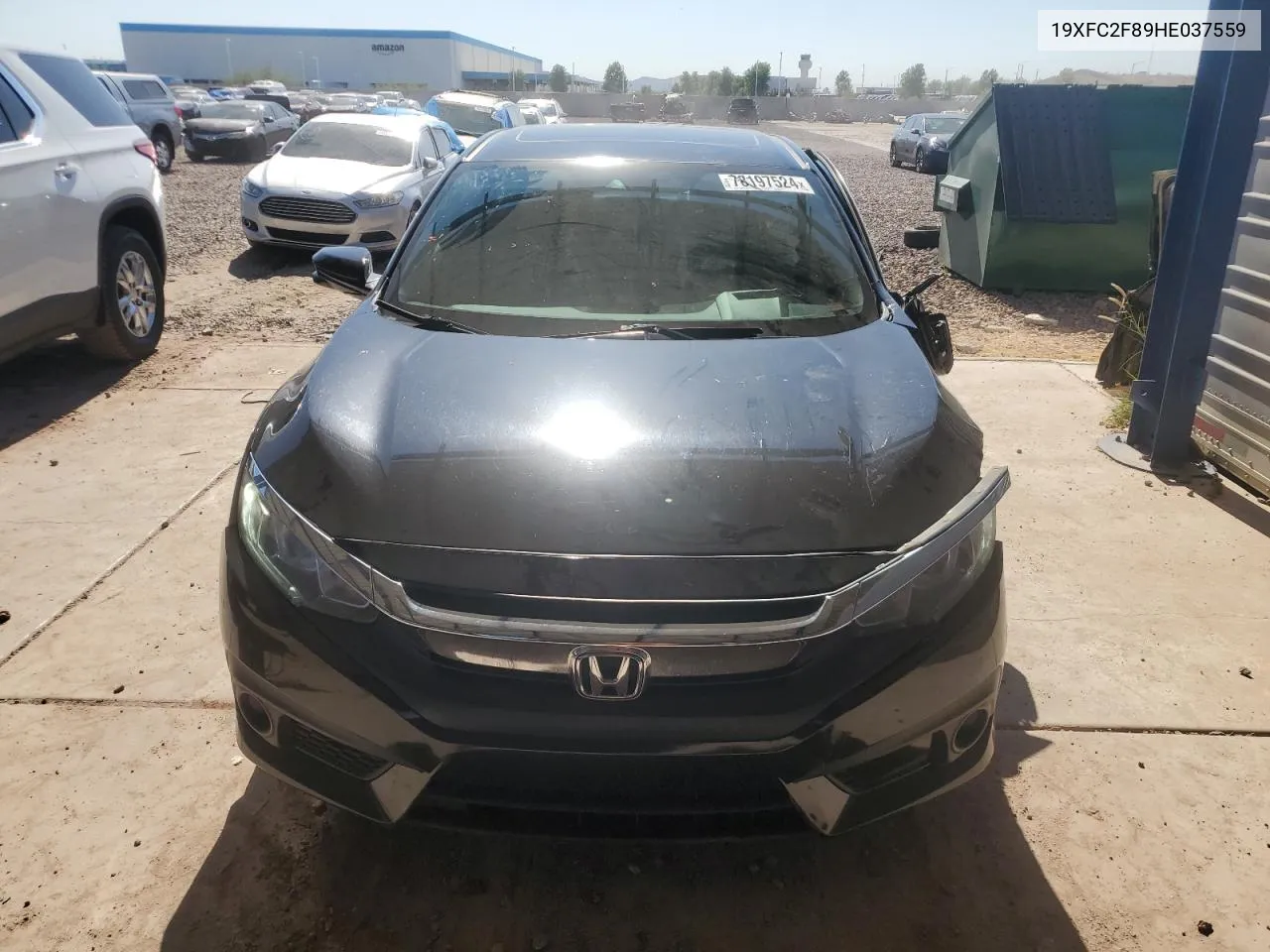 2017 Honda Civic Ex VIN: 19XFC2F89HE037559 Lot: 78197524