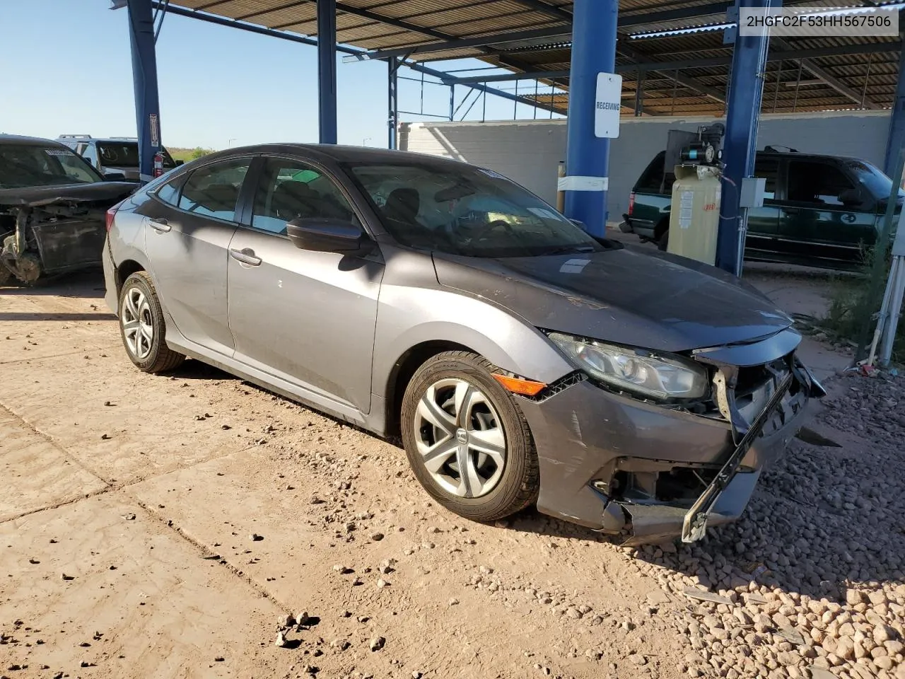 2017 Honda Civic Lx VIN: 2HGFC2F53HH567506 Lot: 78200214