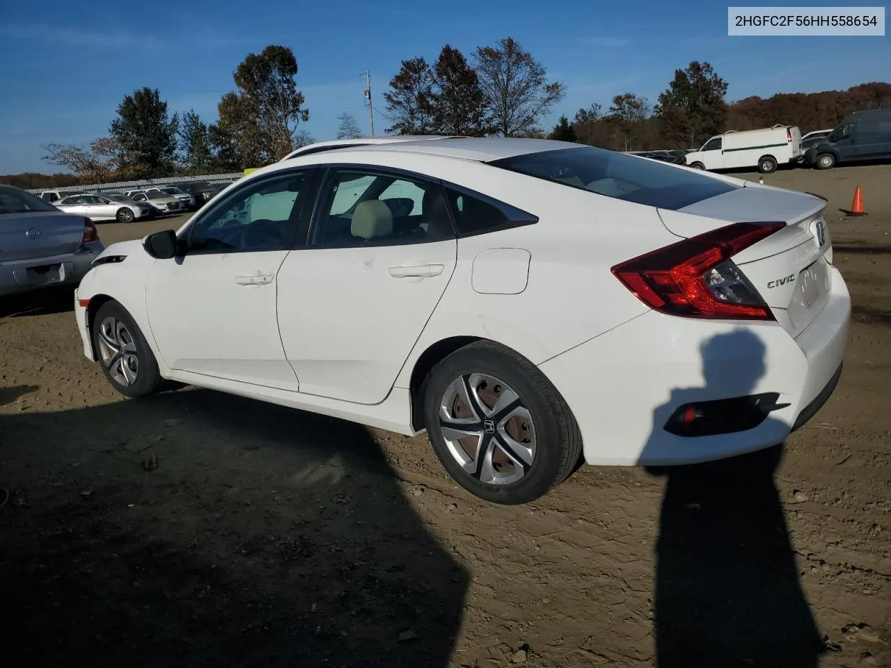 2017 Honda Civic Lx VIN: 2HGFC2F56HH558654 Lot: 78245534