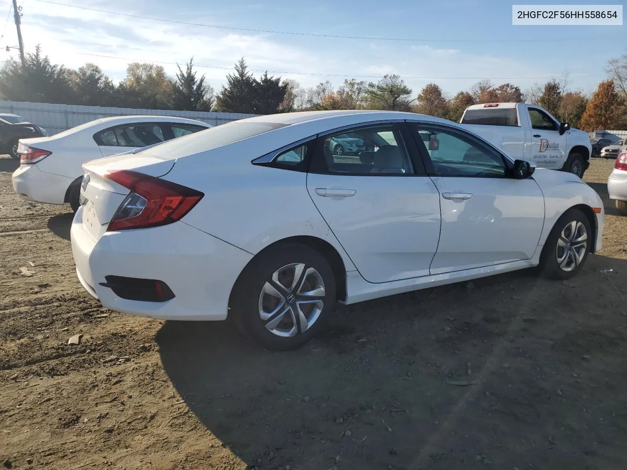 2017 Honda Civic Lx VIN: 2HGFC2F56HH558654 Lot: 78245534