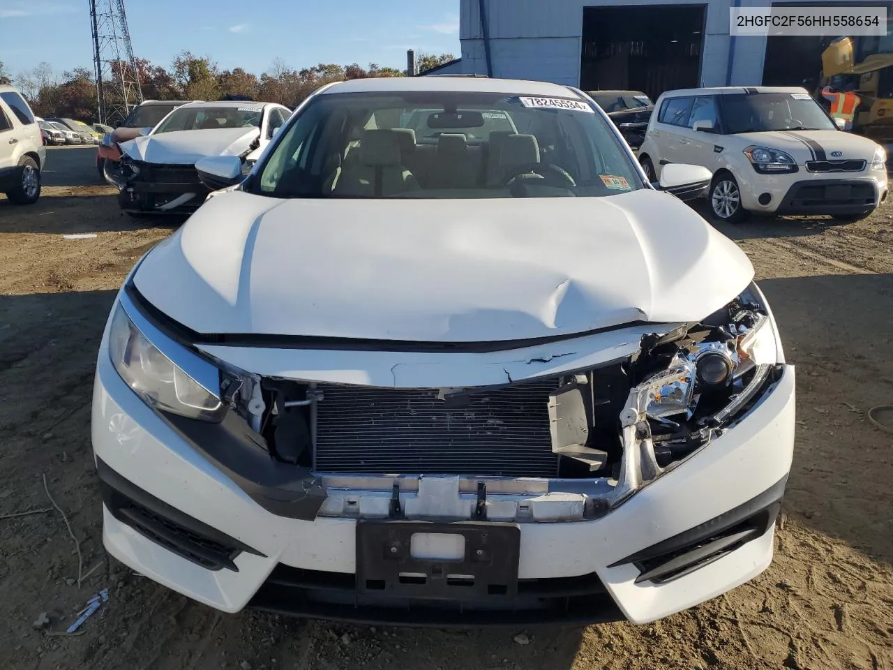 2017 Honda Civic Lx VIN: 2HGFC2F56HH558654 Lot: 78245534