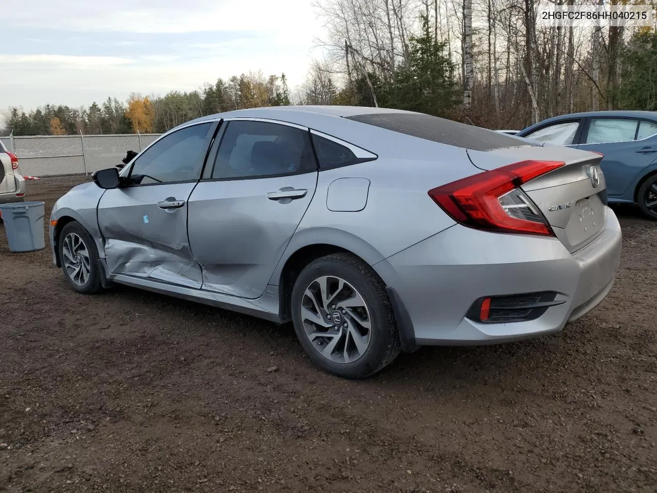 2017 Honda Civic Ex VIN: 2HGFC2F86HH040215 Lot: 78277404