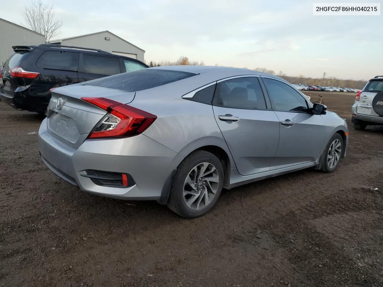 2017 Honda Civic Ex VIN: 2HGFC2F86HH040215 Lot: 78277404