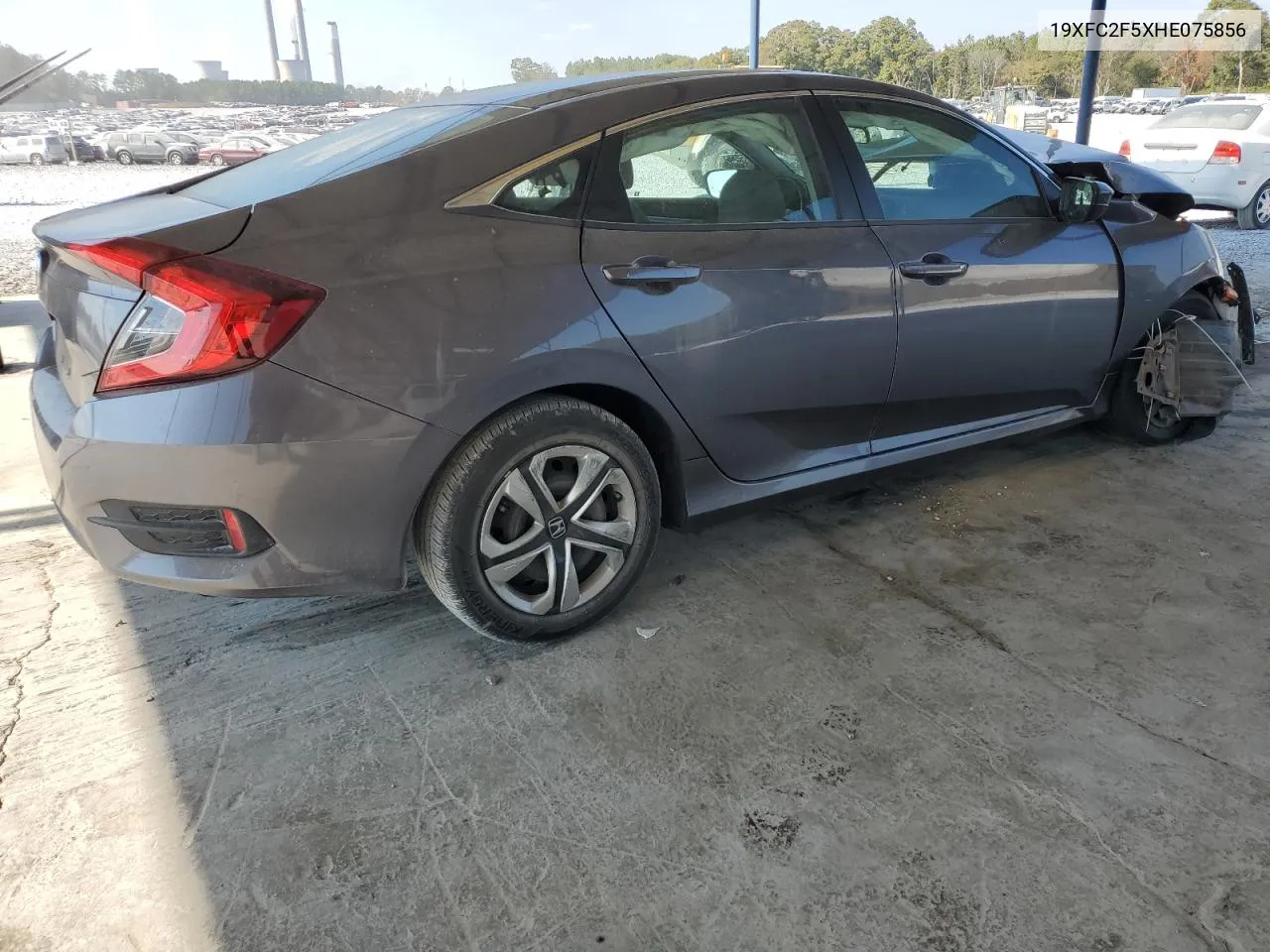 2017 Honda Civic Lx VIN: 19XFC2F5XHE075856 Lot: 78301034