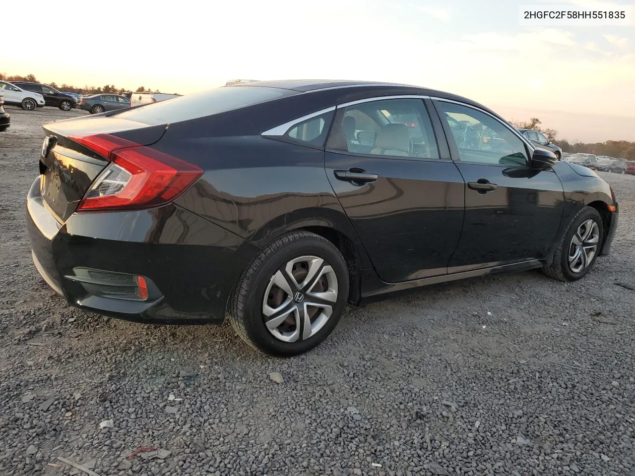 2017 Honda Civic Lx VIN: 2HGFC2F58HH551835 Lot: 78331154