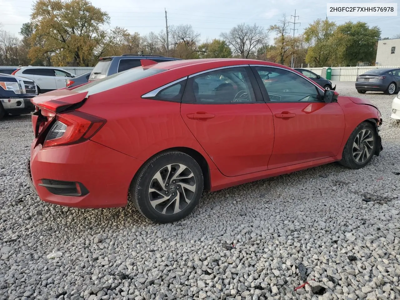 2017 Honda Civic Ex VIN: 2HGFC2F7XHH576978 Lot: 78453534