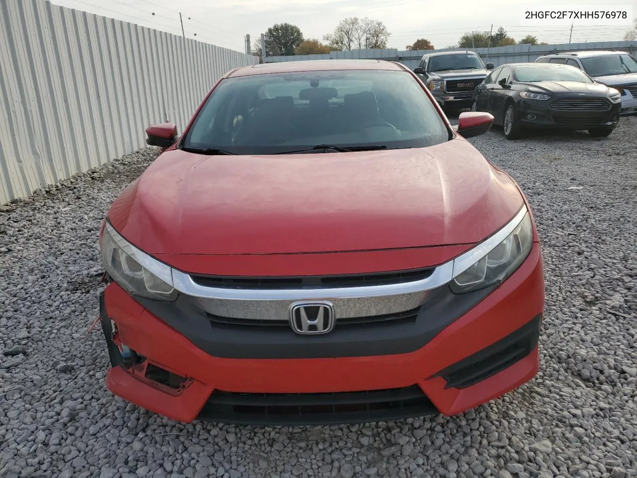 2017 Honda Civic Ex VIN: 2HGFC2F7XHH576978 Lot: 78453534