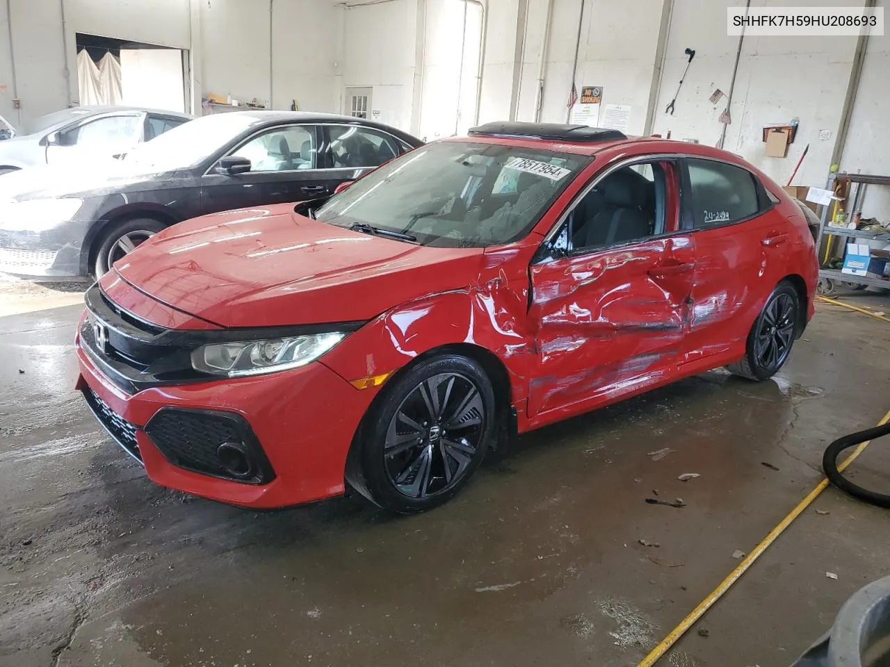 SHHFK7H59HU208693 2017 Honda Civic Ex