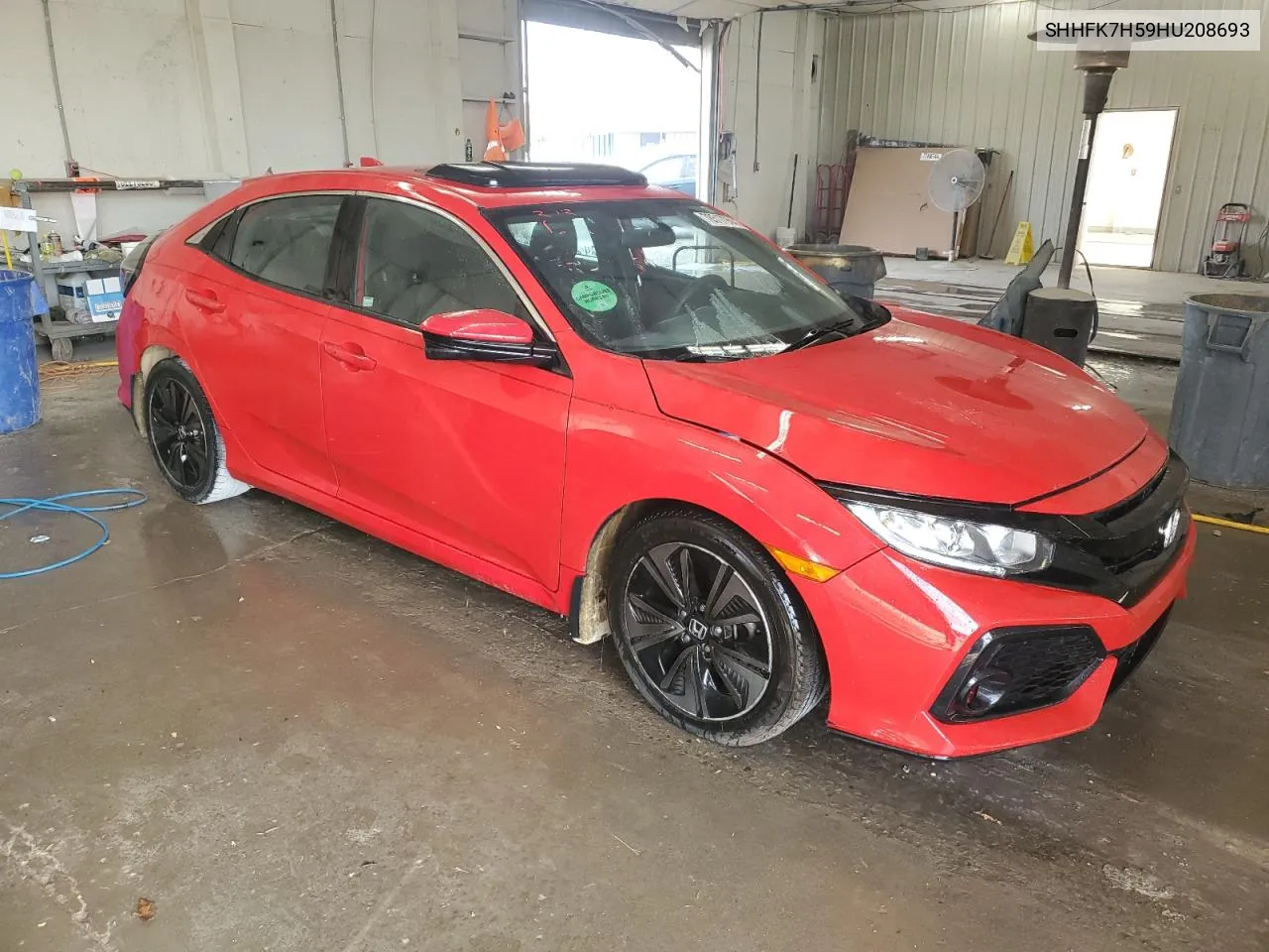 2017 Honda Civic Ex VIN: SHHFK7H59HU208693 Lot: 78517954