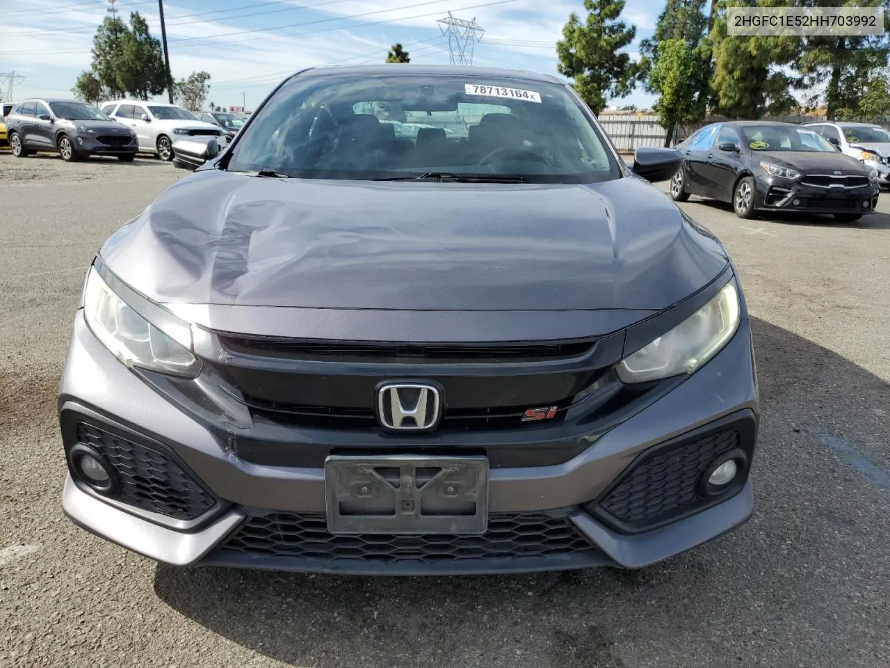 2017 Honda Civic Si VIN: 2HGFC1E52HH703992 Lot: 78713164