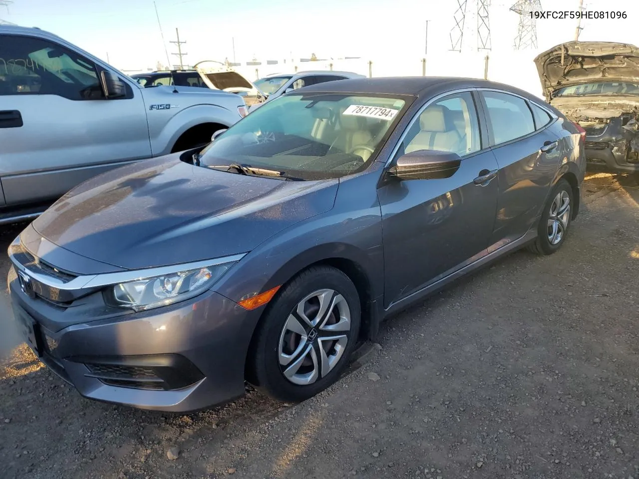 2017 Honda Civic Lx VIN: 19XFC2F59HE081096 Lot: 78717794