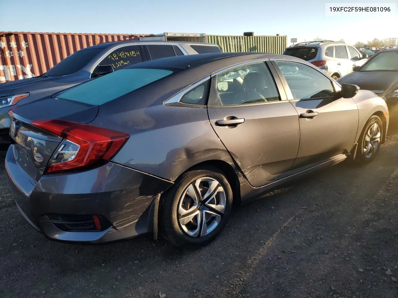 2017 Honda Civic Lx VIN: 19XFC2F59HE081096 Lot: 78717794