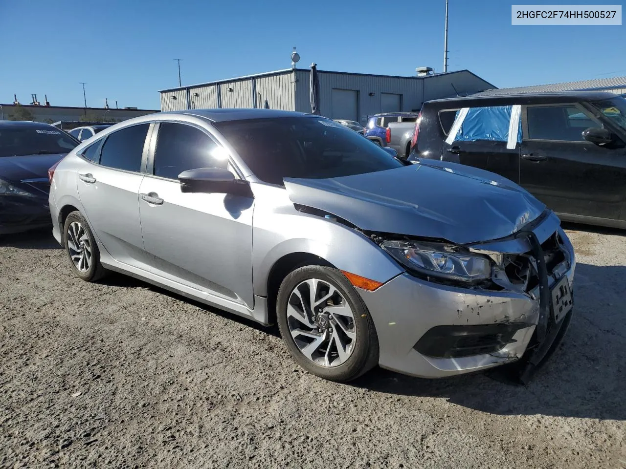 2017 Honda Civic Ex VIN: 2HGFC2F74HH500527 Lot: 78718004